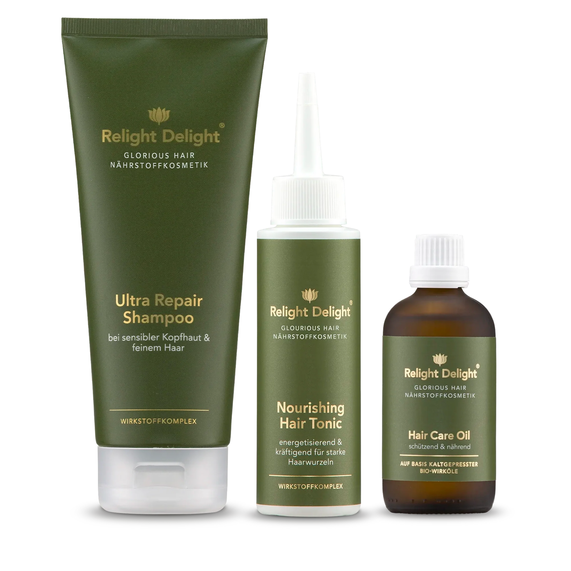 Glorious Hair Haarpflege-Set Keratin Power, frei von Parfüm – Relight Delight Naturkosmetik