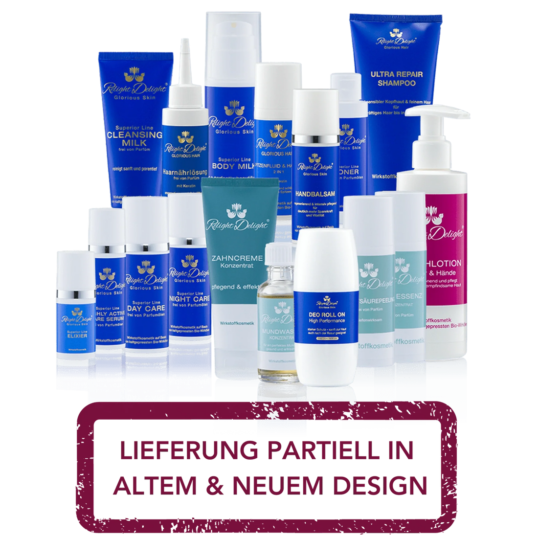 Luxus Pflegeset - partiell frei von Parfüm