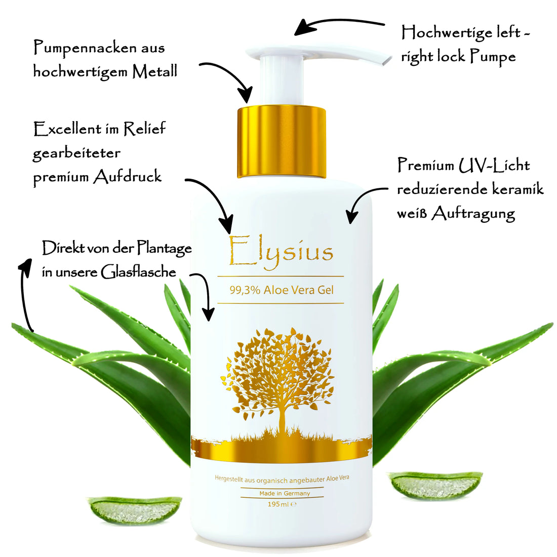 Aloe Vera Gel von Elysius